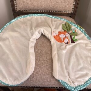 Boppy pillow cover in woodland animals